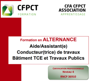 Brochures aide/assistant conducteur de travaux