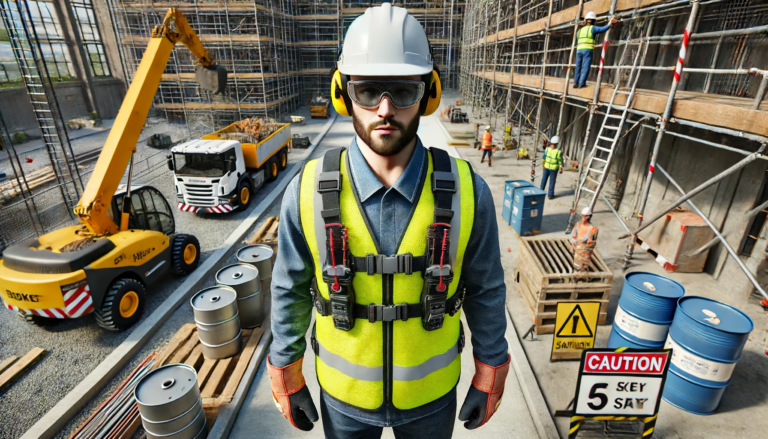 Conducteur de et sécurité sur le chantier